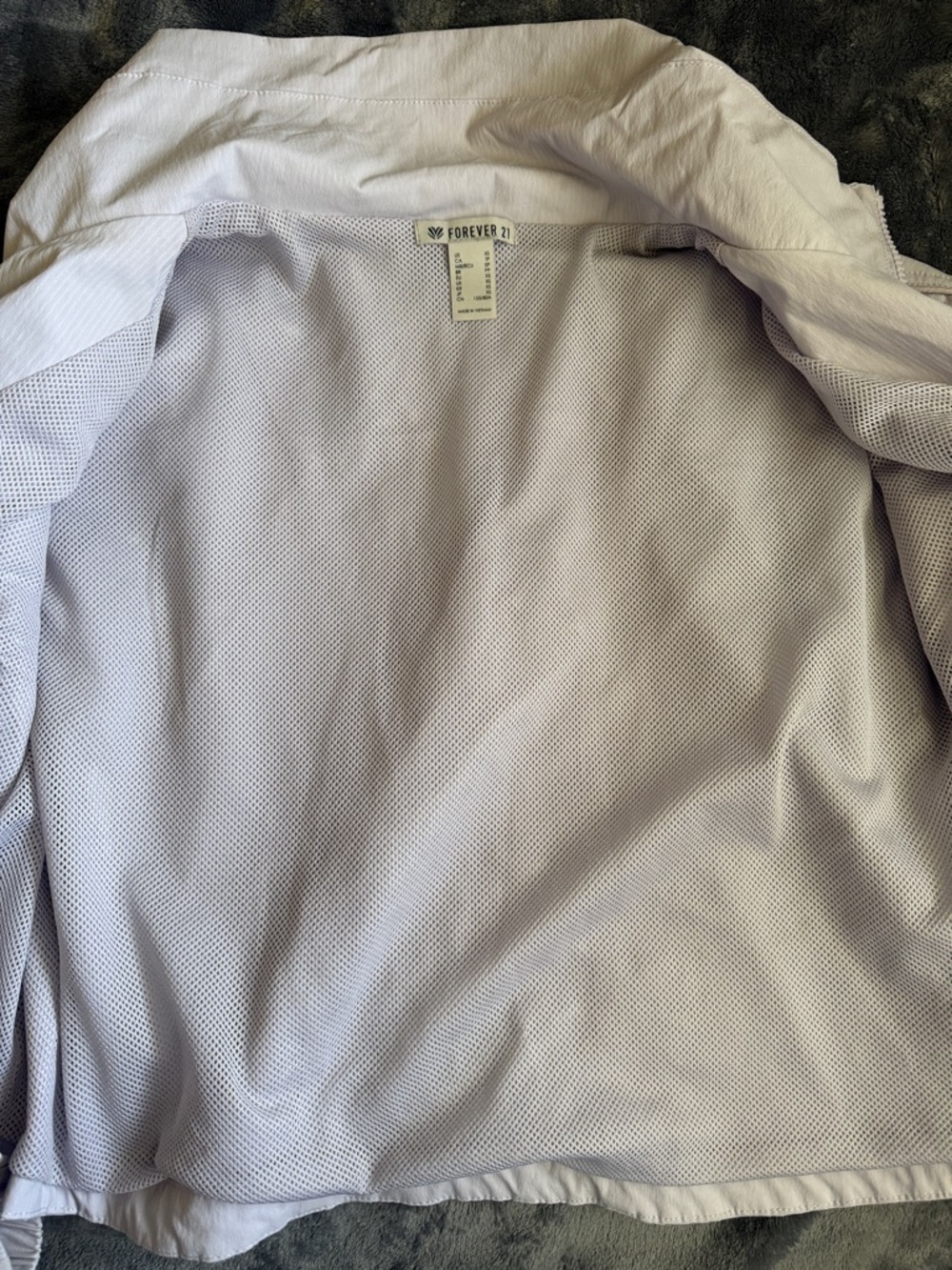 Lavender Zip-Front rain Jacket - Picture 3 of 5